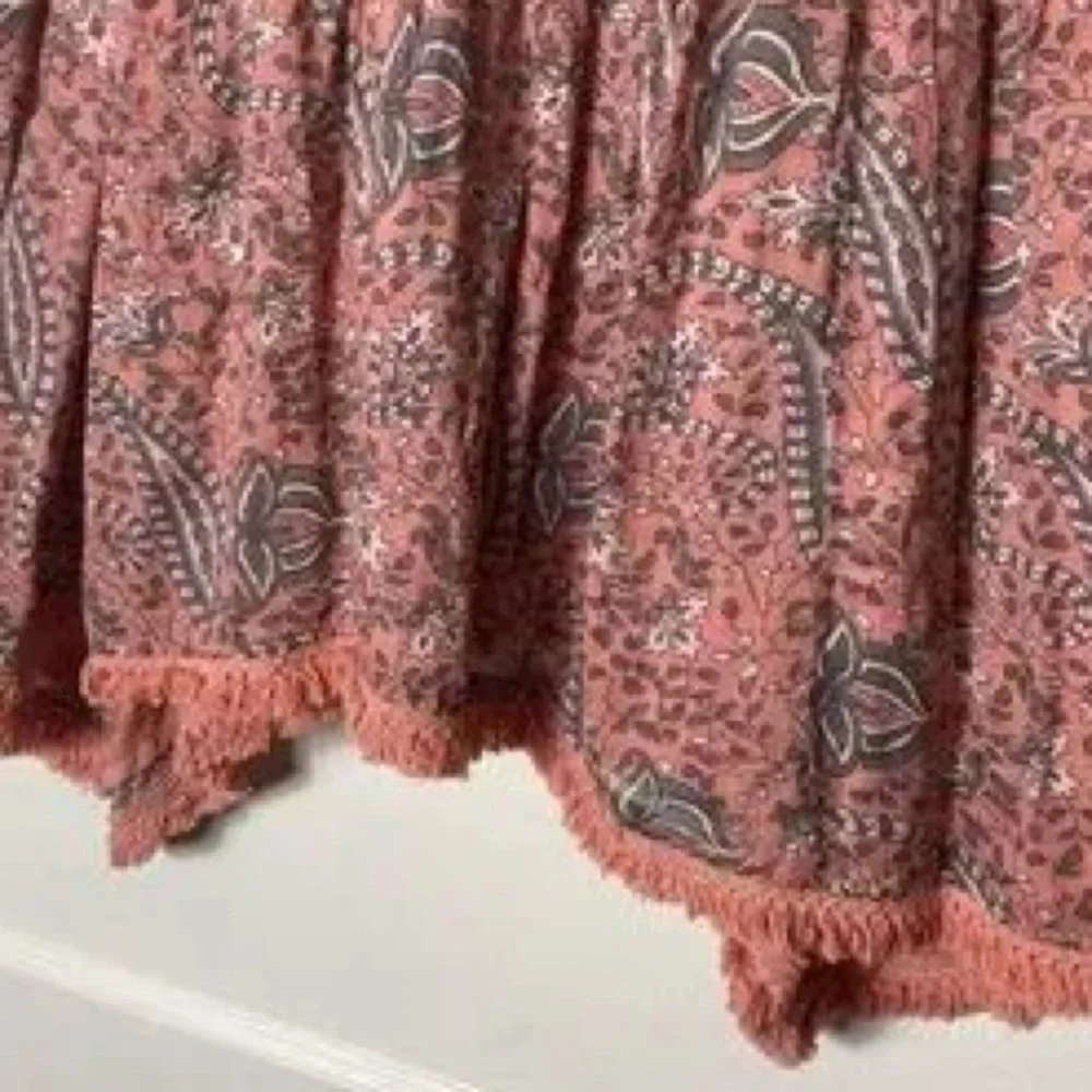 Anthropologie Paisley Tank Top in Pink and Brown - Picture 4 of 8
